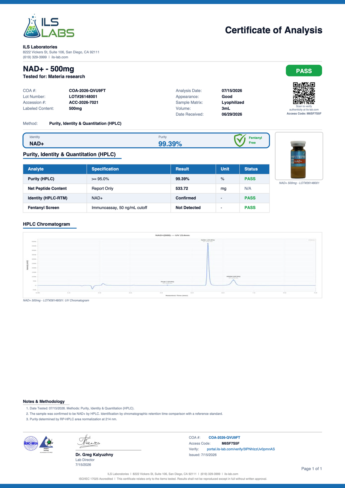 NAD+ 500mg